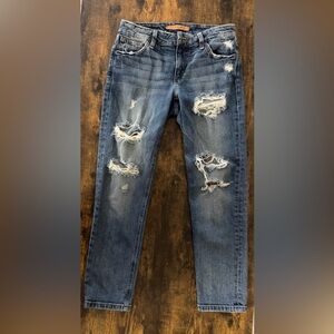 Joe's Jeans Distressed Blue Skinny Jeans Size 24